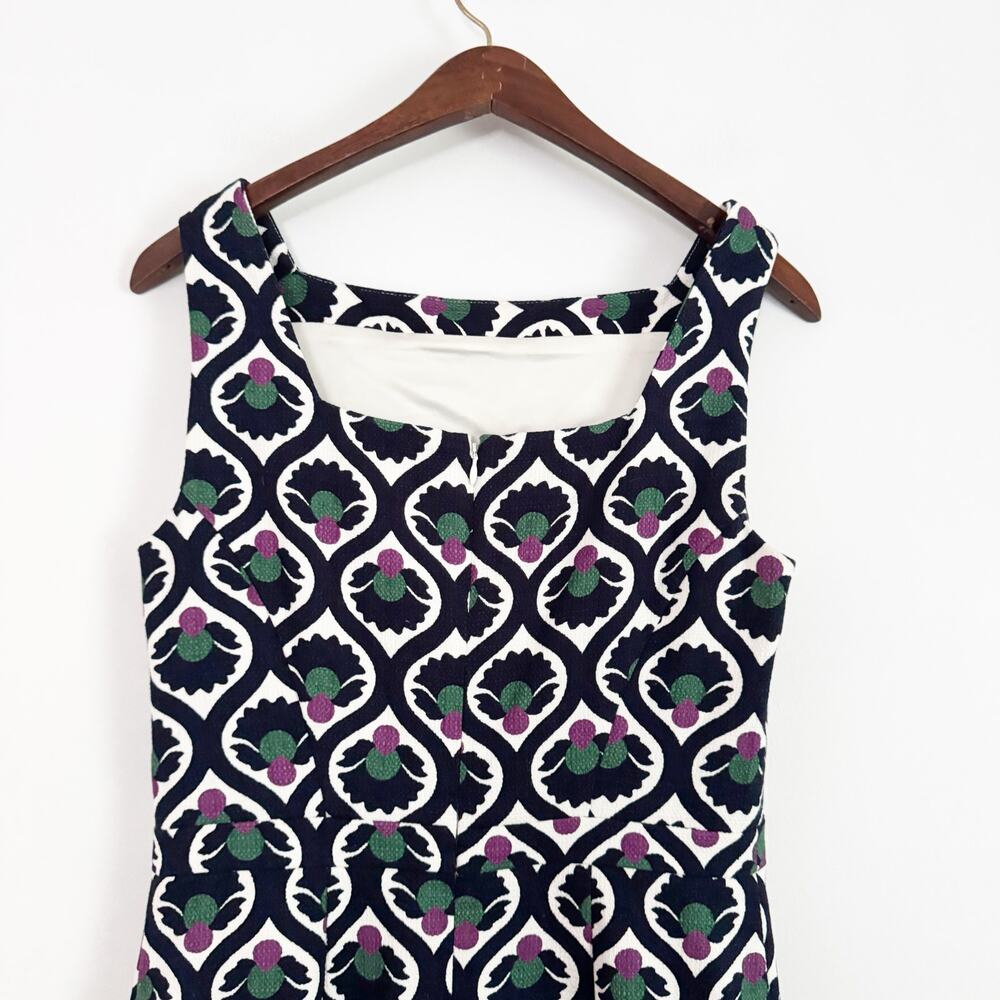 BODEN Heather Textured Shift Dress Navy Blue 6 - Picture 7 of 10